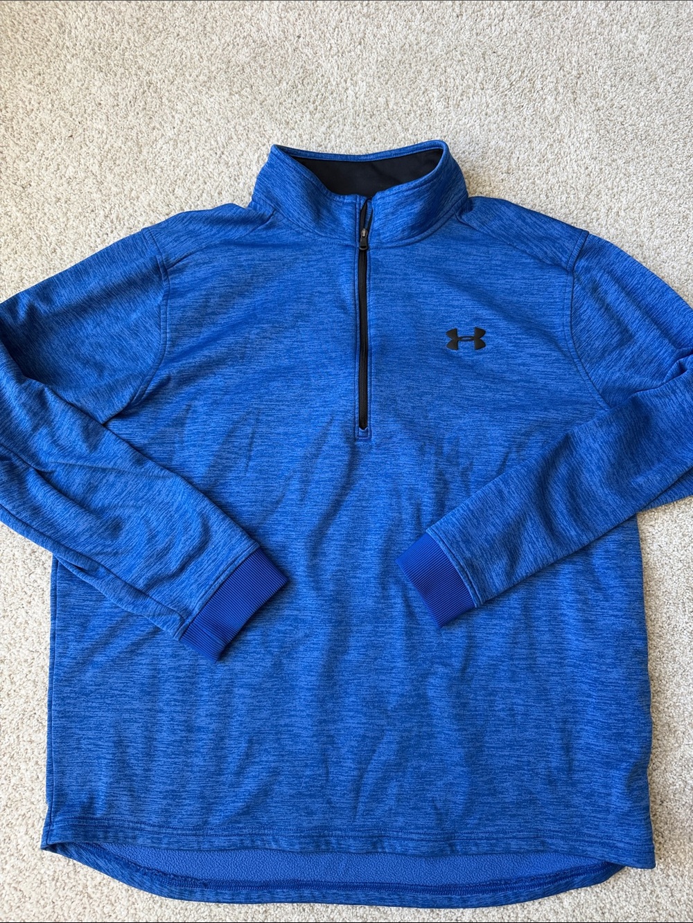 Under Armour Men's Royal Blue Half-Zip Pullover Sweatshirt (XL)